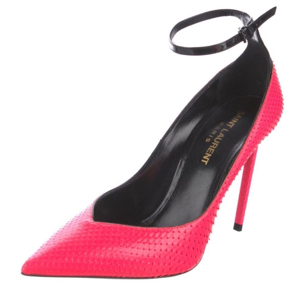 Saint Laurent Snakeskin Heels - Picture 5 of 7